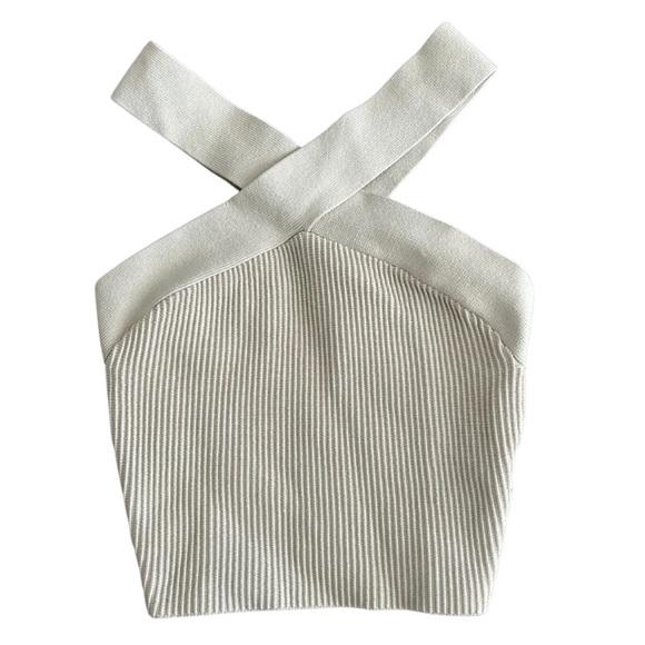 BABATON "SCULPT KNIT CRISS CROSS CROPPED TANK" - Picture 1 of 2